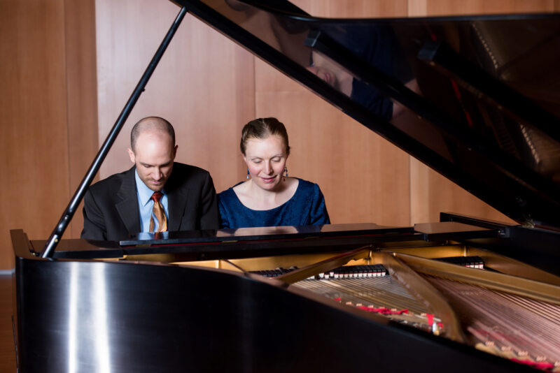 Ryan and wife playing duo piano